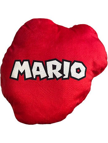 Coussin forme imprimé 100% polyester, super mario level up