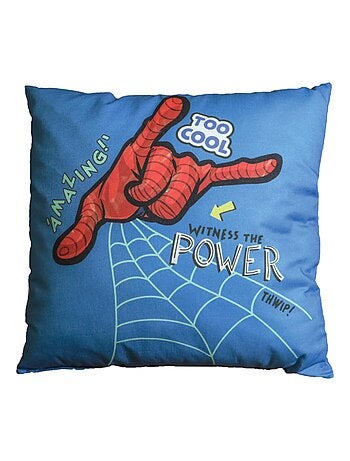 Coussin imprimé 100% coton, spiderman hero