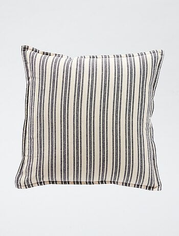 Coussin imprimé rayé