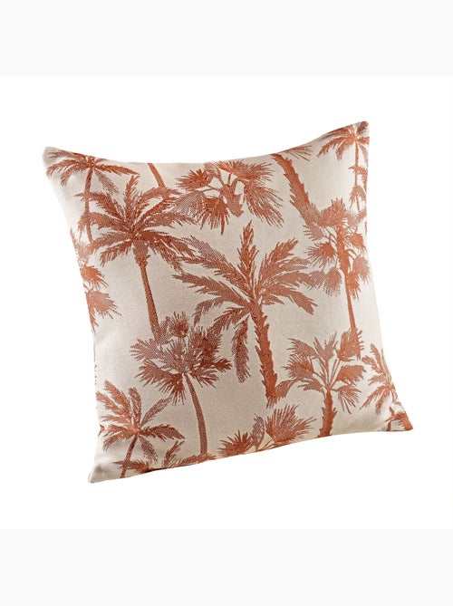Coussin motif palmier tissé - Kiabi