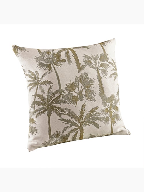 Coussin motif palmier tissé - Kiabi