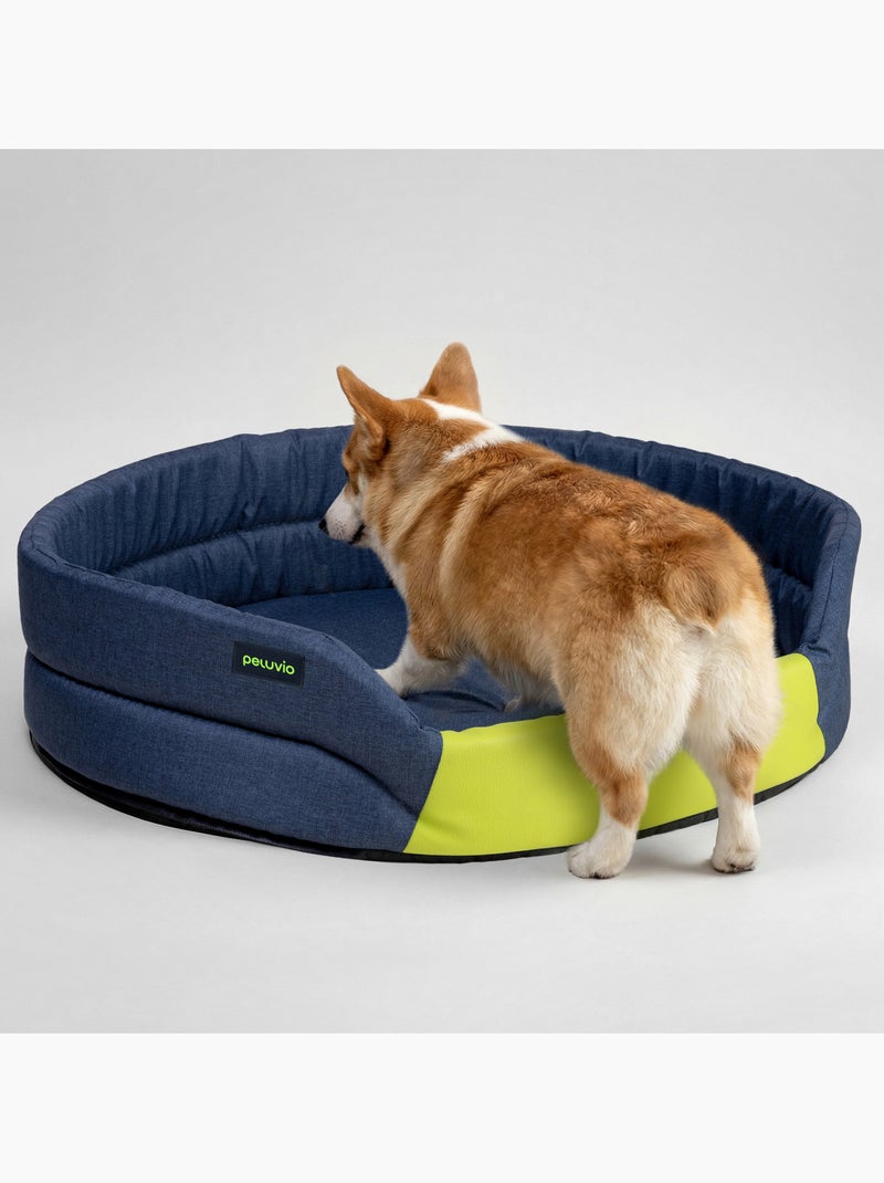 Coussin panier pour chien PELUVIO Arita - Antidérapant Bleu - Kiabi