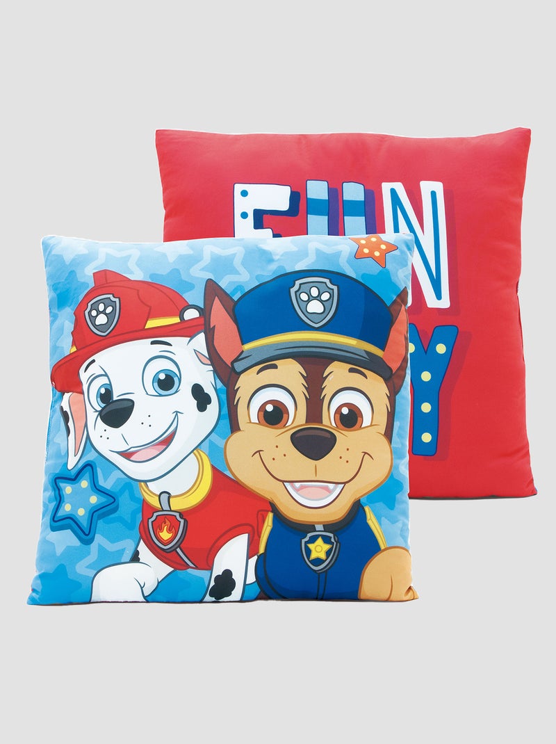 Coussin 'Pat'Patrouille' bleu/rouge - Kiabi