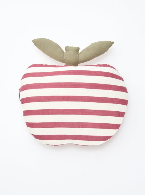 Coussin 'Pomme' gaze de coton - Kiabi