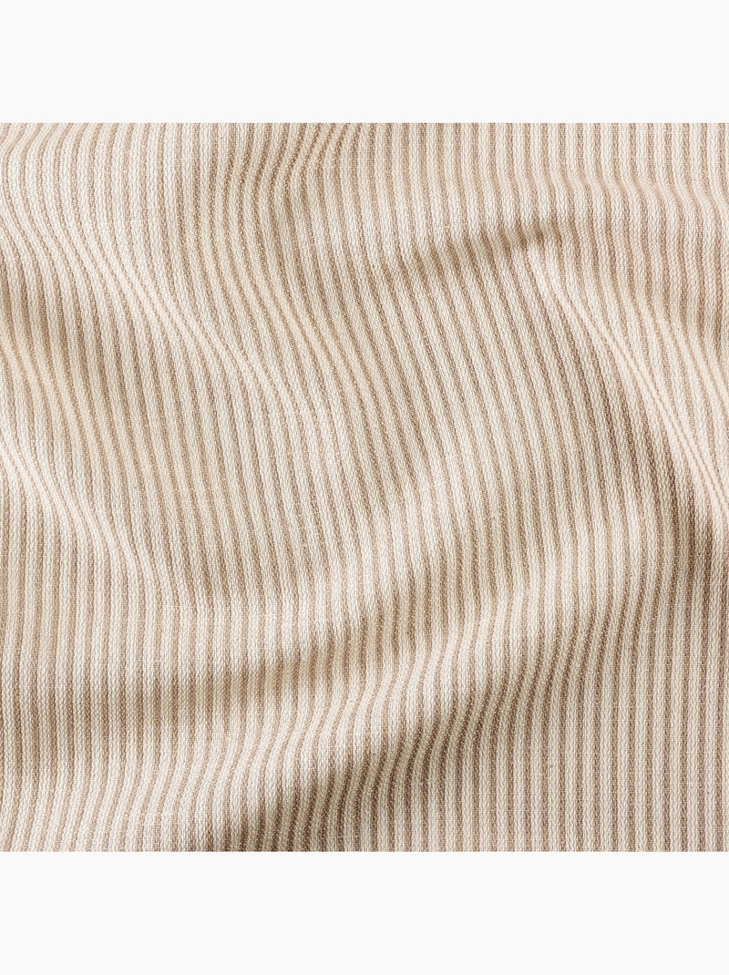 Coussin rayé style bord de mer Beige - Kiabi