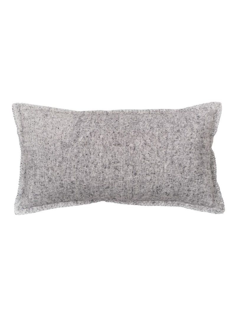 Coussin rectangulaire flanelle HORS PISTE Gris - Kiabi