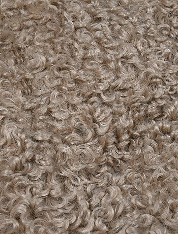 Coussin rond bouclette doudou