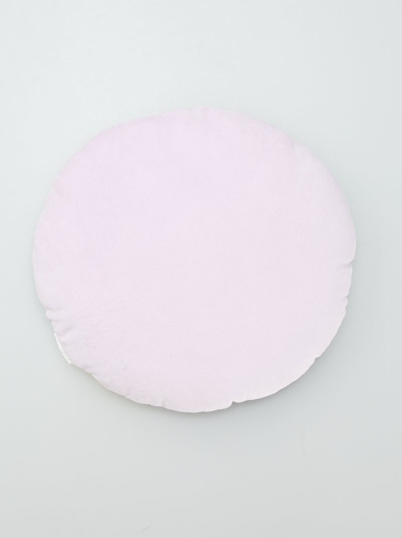 Coussin rond 'Wish' Violet - Kiabi