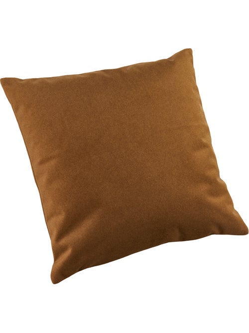Coussin velours  - Effet peau de pêche - Kiabi