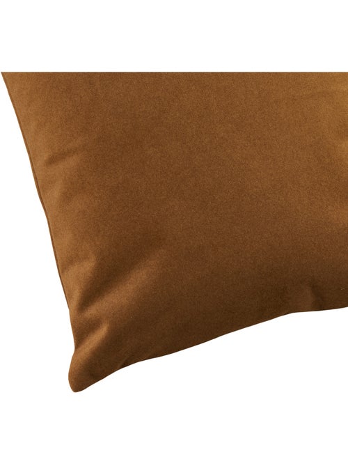 Coussin velours  - Effet peau de pêche - Kiabi