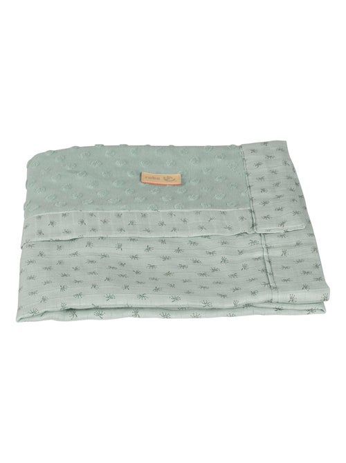 Couverture bébé en coton Bio motif pois en relief 'Roba lil planet' - Kiabi