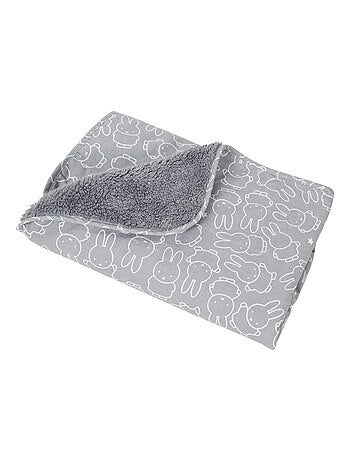 Couverture bébé en jersey de coton et polaire 'Miffy®' ROBA