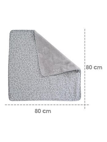 Couverture bébé en jersey de coton et polaire 'Miffy®' ROBA