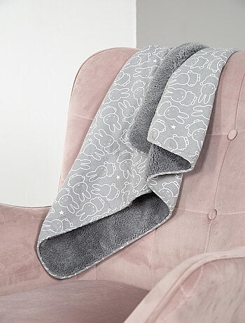 Couverture bébé en jersey de coton et polaire 'Miffy®' ROBA