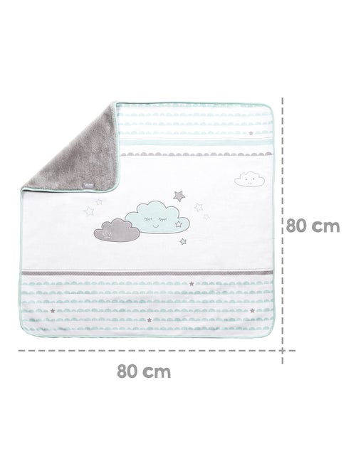 Couverture bébé en jersey de coton et polaire nuage 'Happy Cloud' ROBA - Kiabi Couverture bébé en jersey de coton et polaire nuage 'Happy Cloud' ROBA - Kiabi