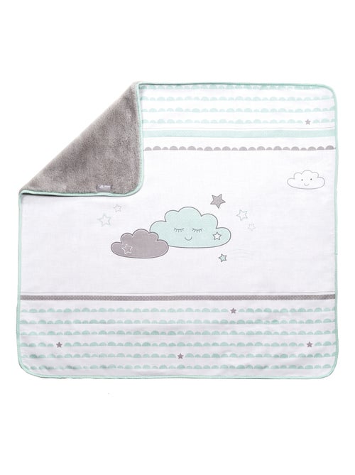 Couverture bébé en jersey de coton et polaire nuage 'Happy Cloud' ROBA - Kiabi Couverture bébé en jersey de coton et polaire nuage 'Happy Cloud' ROBA - Kiabi