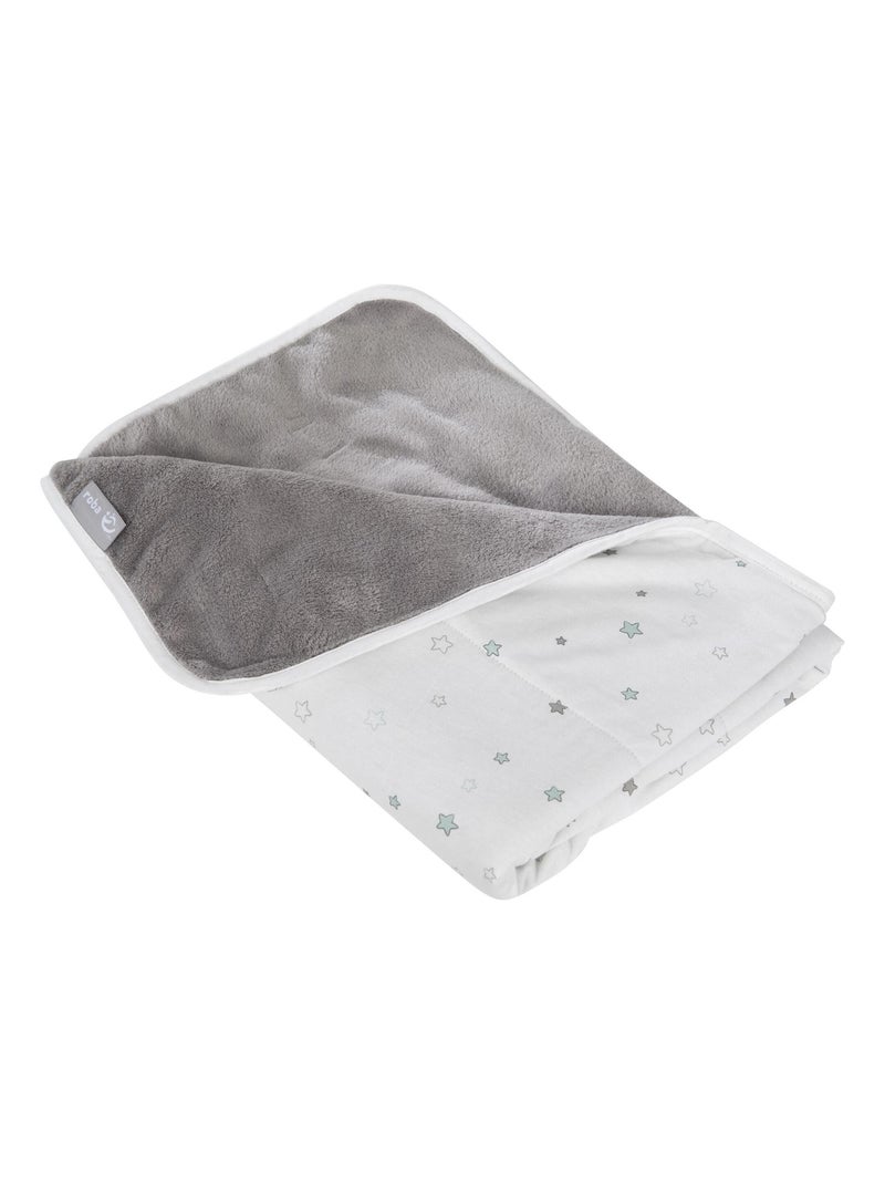 Couverture bébé en jersey de coton et polaire 'Sternenzauber' ROBA Gris - Kiabi