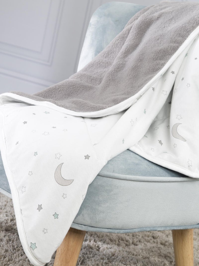 Couverture bébé en jersey de coton et polaire 'Sternenzauber' ROBA Gris - Kiabi