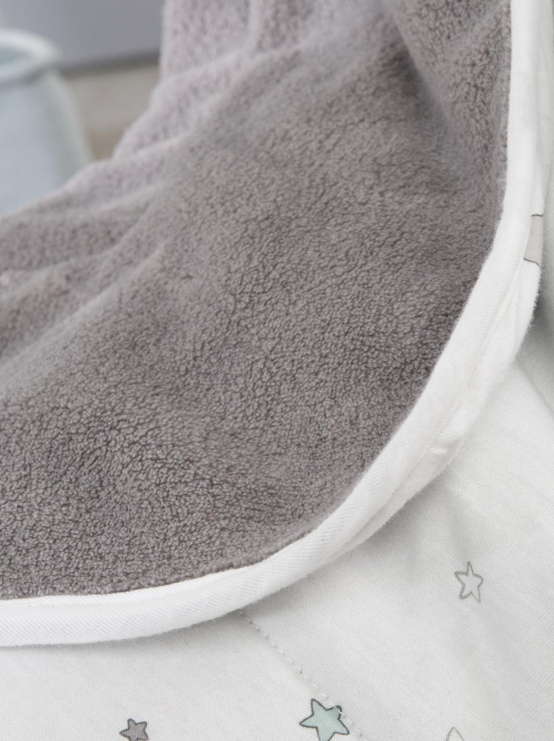 Couverture bébé en jersey de coton et polaire 'Sternenzauber' ROBA Gris - Kiabi