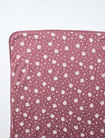 Couverture double face 'Disney' 'Marie' en jersey coton 80x100 cm