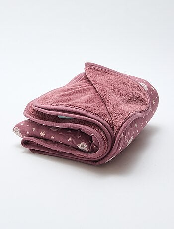 Couverture double face 'Disney' 'Marie' en jersey coton 80x100 cm