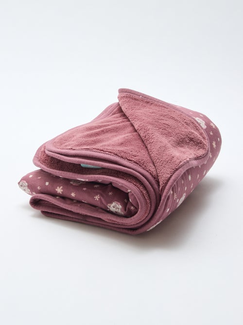 Couverture double face 'Disney' 'Marie' en jersey coton 80x100 cm - Kiabi