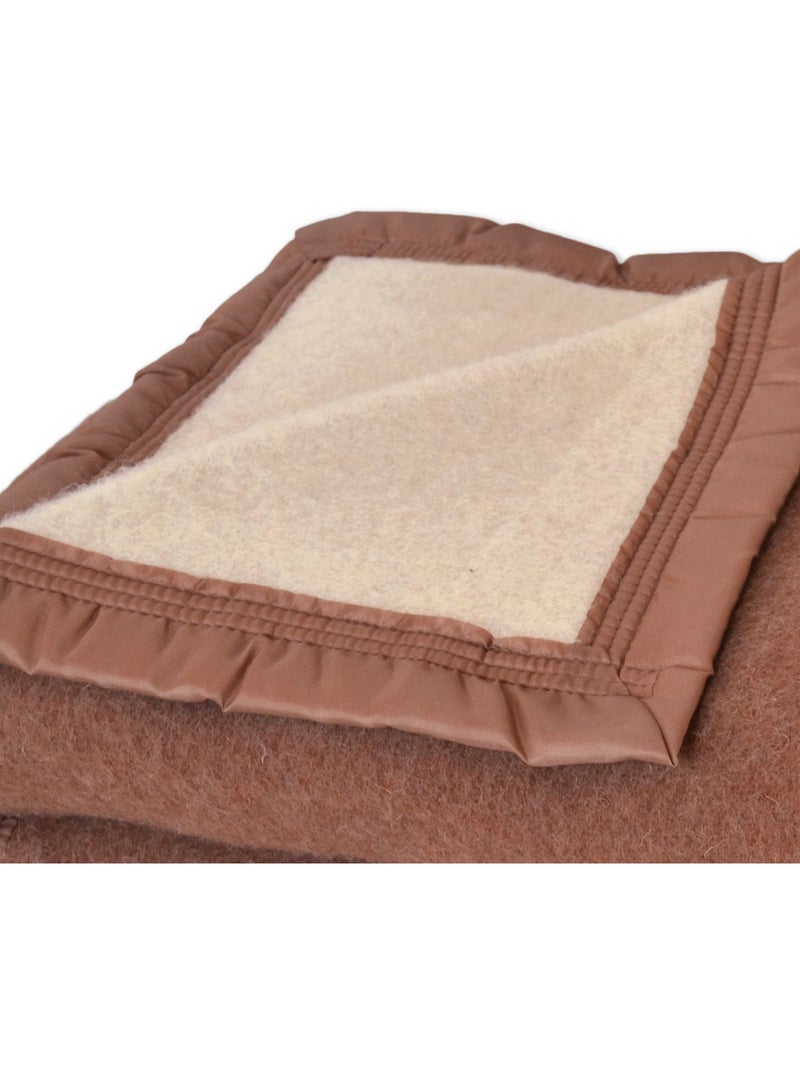 Couverture en 100% pure laine vierge 500g/m² Blanc - Kiabi