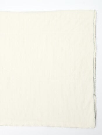 Couverture en gaze de coton réversible en velours - Kiabi Home