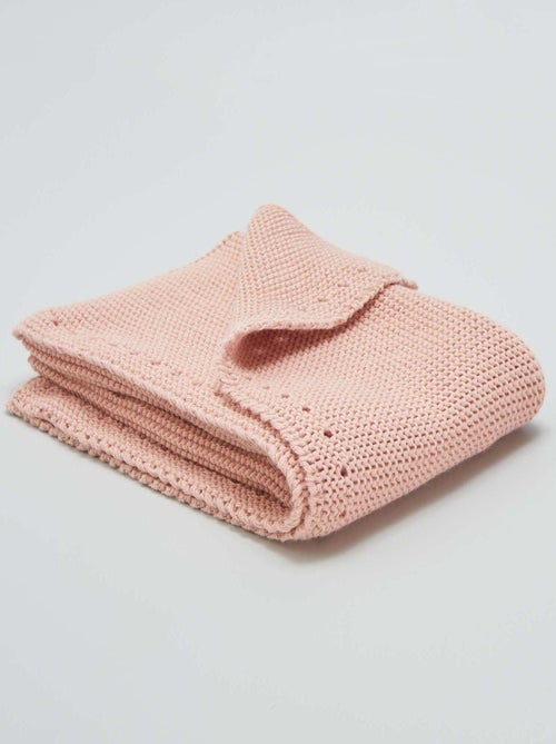 Couverture en maille lourde 'Manufacture de Layette' - Kiabi