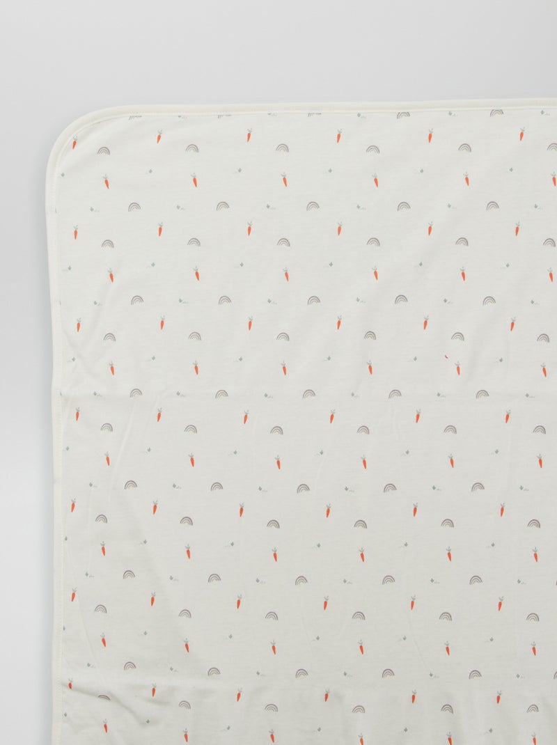 Couverture en polaire Blanc 'arc en ciel' - Kiabi