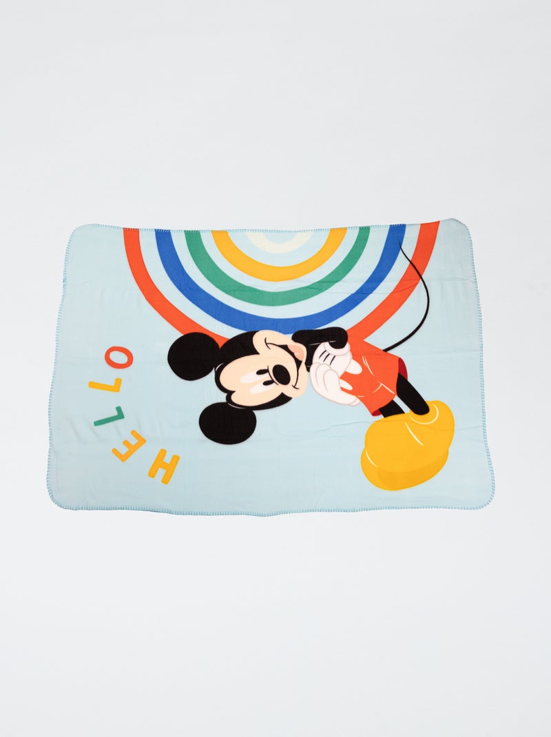 Couverture en polaire 'Mickey' Vert - Kiabi