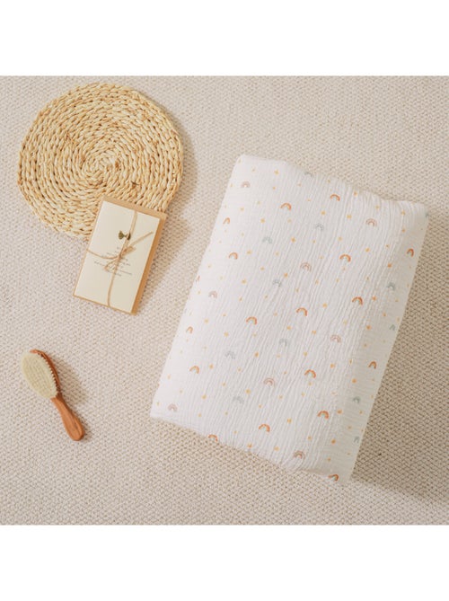 Couverture enfant 100x135 en gaze de coton Oeko-Tex et minky | SUPERBE BEBE - Kiabi Couverture enfant 100x135 en gaze de coton Oeko-Tex et minky | SUPERBE BEBE - Kiabi