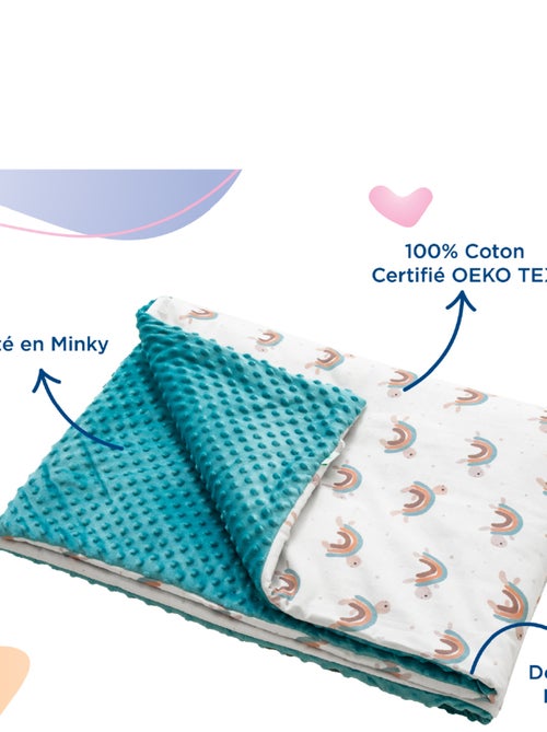 Couverture enfant 75x100 en Coton OEKO-TEX et Minky | SUPERBE BEBE - Kiabi Couverture enfant 75x100 en Coton OEKO-TEX et Minky | SUPERBE BEBE - Kiabi