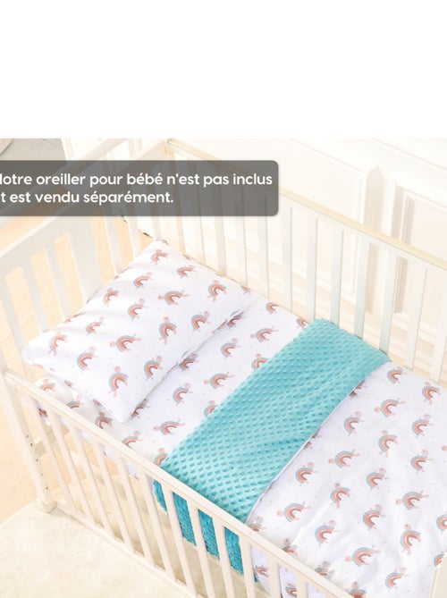 Couverture enfant 75x100 en Coton OEKO-TEX et Minky | SUPERBE BEBE - Kiabi Couverture enfant 75x100 en Coton OEKO-TEX et Minky | SUPERBE BEBE - Kiabi