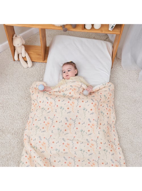 Couverture enfant 75x100 en gaze de coton Oeko-Tex et minky | SUPERBE BEBE - Kiabi Couverture enfant 75x100 en gaze de coton Oeko-Tex et minky | SUPERBE BEBE - Kiabi