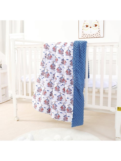 Couverture enfant en Coton Oeko-tex et Minky | SUPERBE BEBE - Kiabi Couverture enfant en Coton Oeko-tex et Minky | SUPERBE BEBE - Kiabi