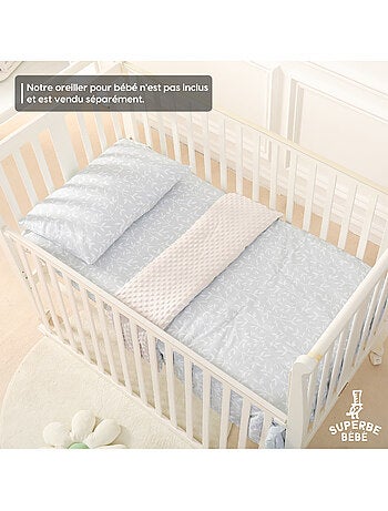 Couverture enfant en Coton Oeko-tex et Minky | SUPERBE BEBE