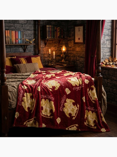 Couverture Flanelle Harry Potter Poudlard 110x150cm - Kiabi Couverture Flanelle Harry Potter Poudlard 110x150cm - Kiabi