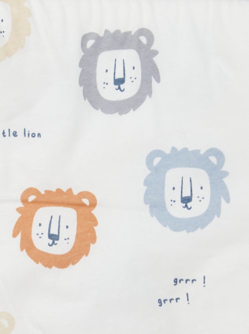 Couverture imprimé avec intérieur effet polaire - Kiabi