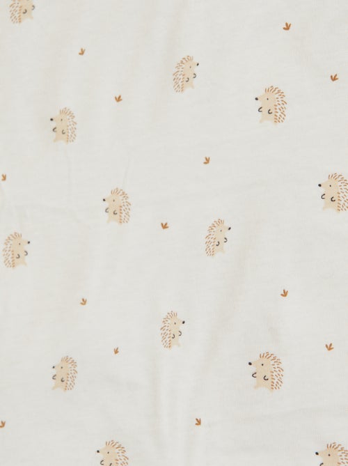 Couverture imprimé avec intérieur polaire - Kiabi