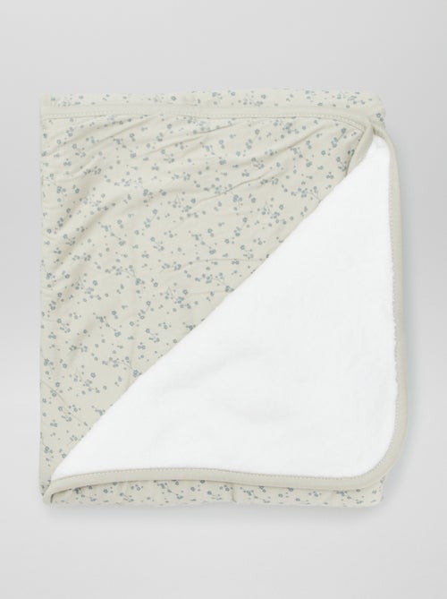 Couverture imprimé avec intérieur polaire - Kiabi