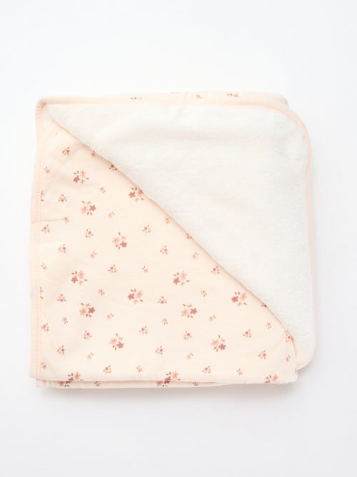 Couverture imprimé en coton jersey - Kiabi