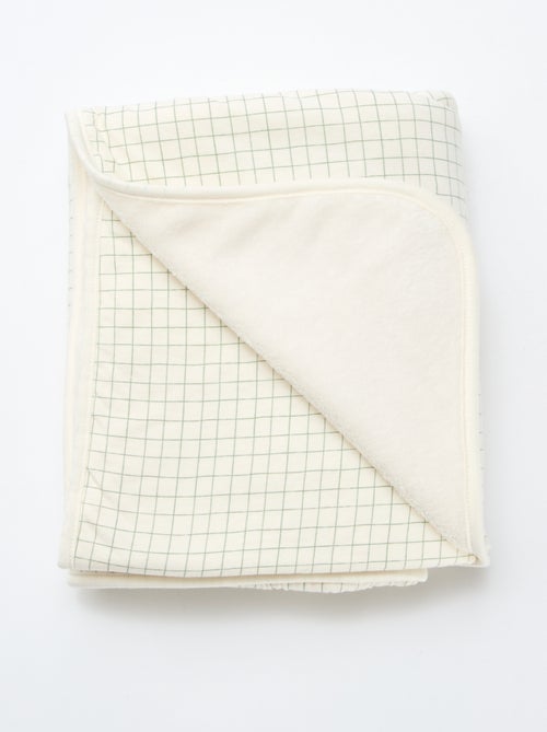 Couverture imprimée avec intérieur effet polaire - Kiabi