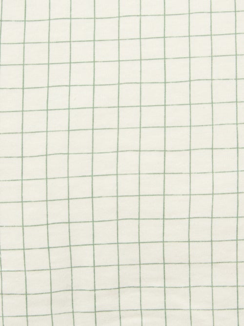 Couverture imprimée avec intérieur effet polaire - Kiabi