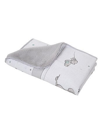 Couverture imprimée éléphant en coton et polaire 80 x 80 cm 'Sternenzauber' ROBA