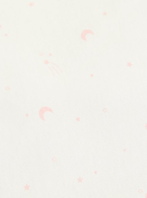 Couverture imprimée  en coton jersey et polaire - Kiabi