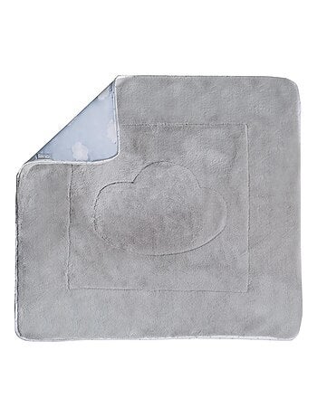 Couverture imprimée nuage en coton et polaire 80 x 80 cm 'Kleine Wolke' ROBA