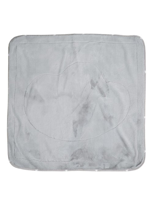 Couverture imprimée ours en coton et polaire 80 x 80 cm 'Indibear' ROBA - Kiabi