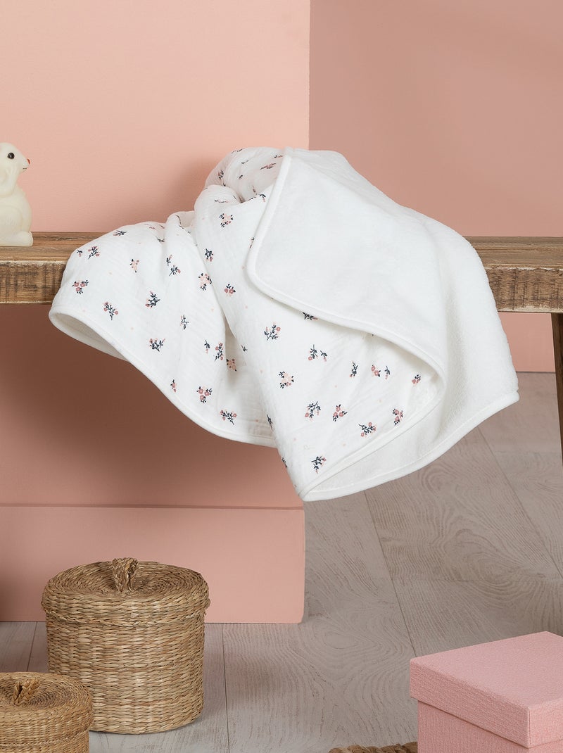 Couverture intérieure en maille polaire Blanc - Kiabi