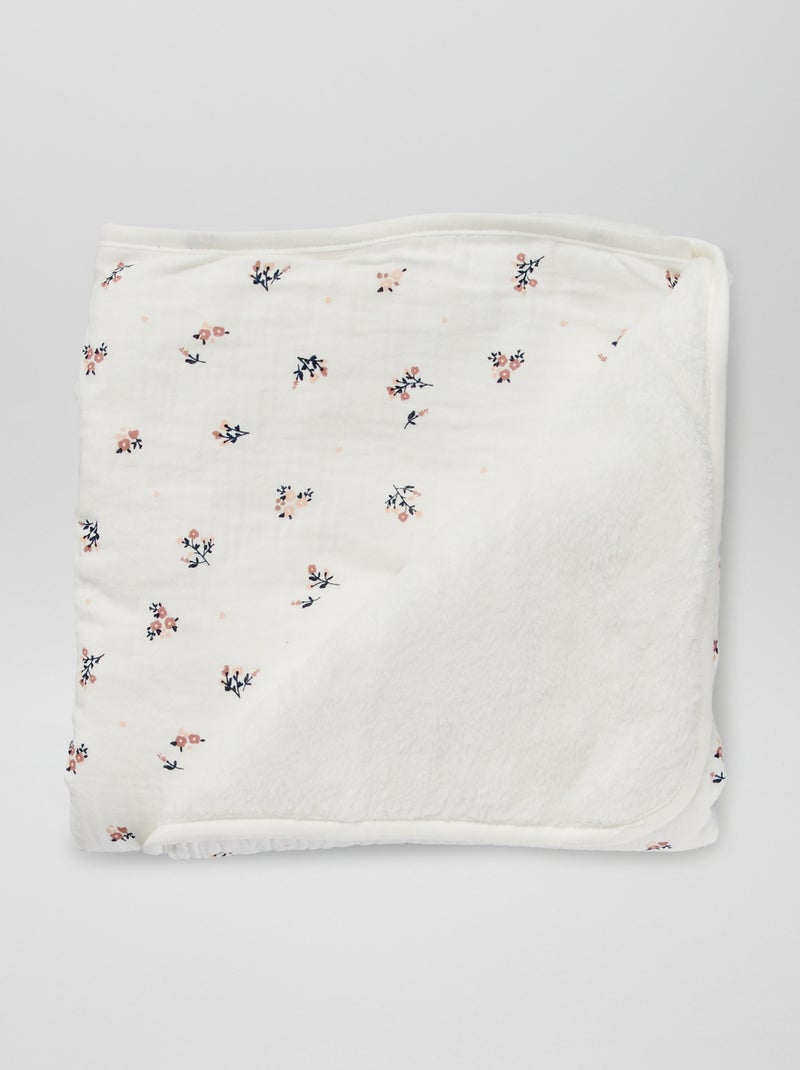 Couverture intérieure en maille polaire Blanc - Kiabi